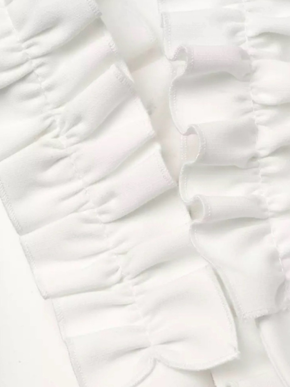 Likely White Ruffle-Strap Bodycon Mini Dress - Picture 5 of 5
